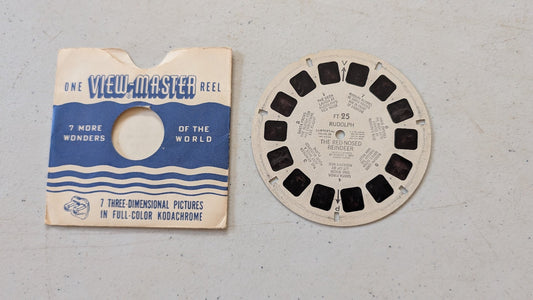 Rudolph The Red-Nosed Reindeer Vintage View-Master Reel FT-25 (vintage, collectable, nostalgia, toy)