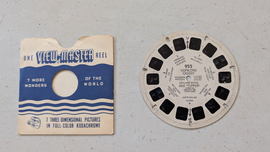 Hopalong Cassidy (William Boyd) and Topper Vintage View-Master Reel 955(vintage, collectable, nostalgia, toy)