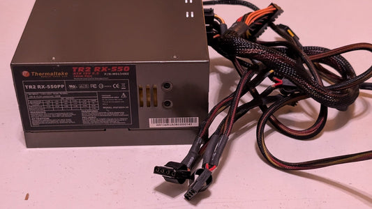 TR2 RX-550PP from Thermaltake - 2000s Computer Components (Metal, Plastic Power Supply Unit, Industrial, Gray, Black, Red)