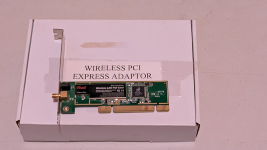 Wireless LAN PCI Express Adaptor from Realtek (chipset) - 2010s Computer Components (PCB, Metal Network Adapter, Utilitarian, Green, Silver, Gold)