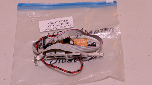 USB Adapter from Unknown - 2000s Computer Components (Metal, Plastic, PCB USB Bracket, Utilitarian, Silver, Gray, Black, Red)