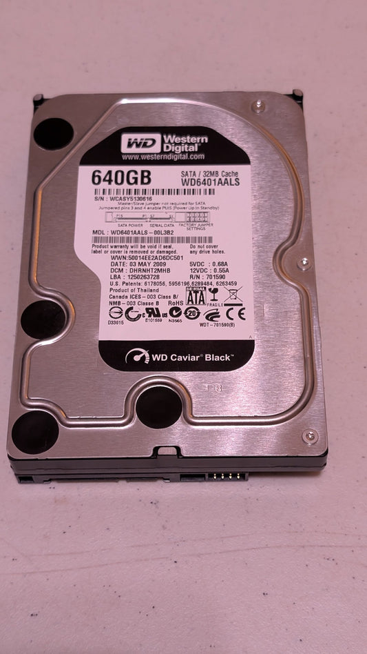 WD Caviar Black 640GB (WD6401AALS) from Western Digital - 2009 Computer Components (Metal, Plastic, PCB Hard Drive, Industrial, Silver, Black)