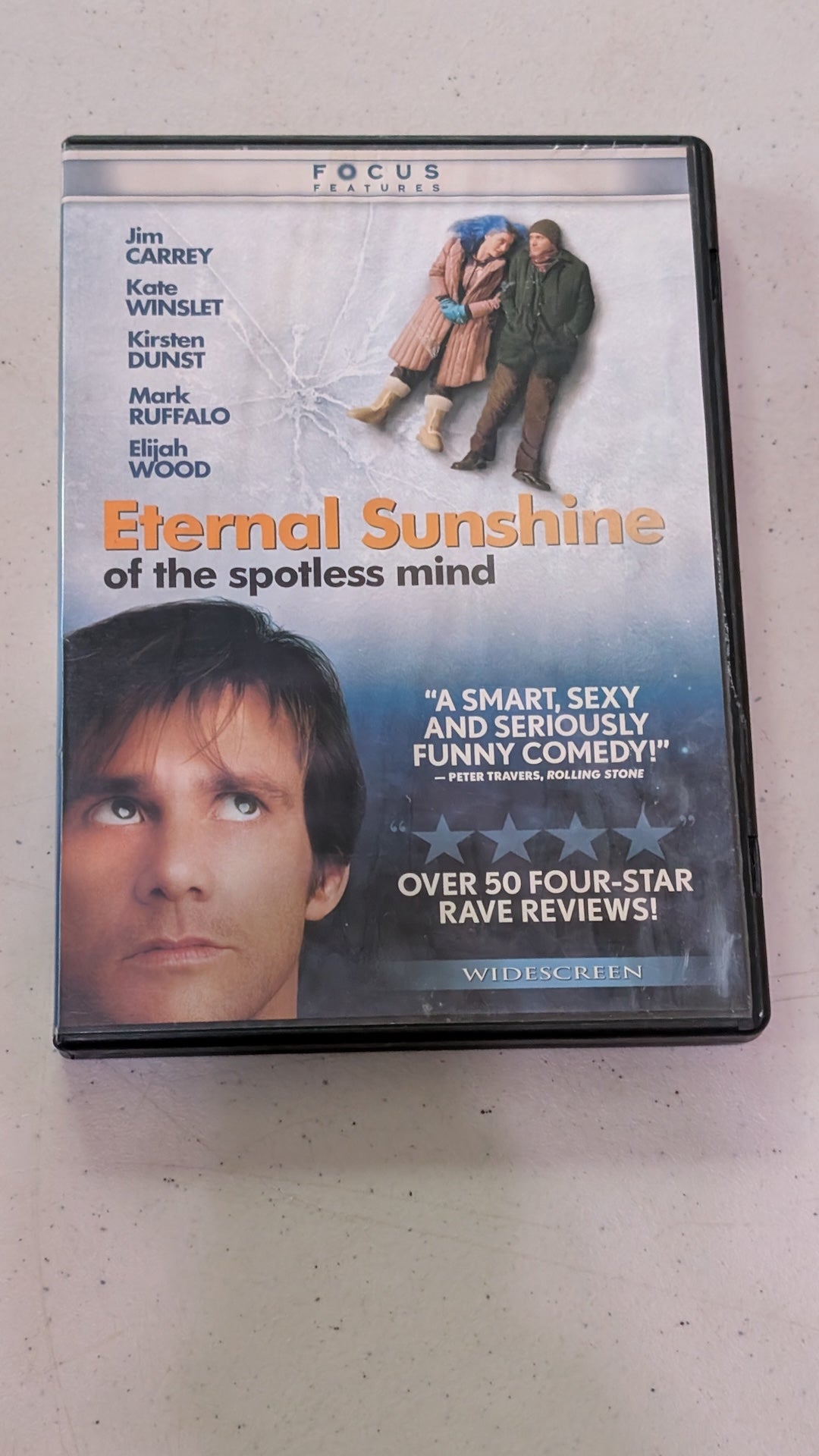 Eternal Sunshine of the Spotless Mind Jim Carrey Kate Winslet DVD Movie