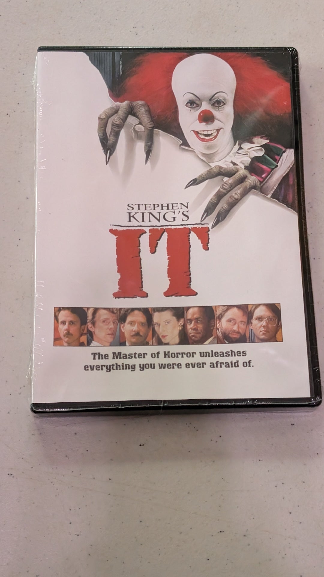 Stephen King's It (DVD, 1990) Tim Curry John Ritter Tim Reid clown Pennywise