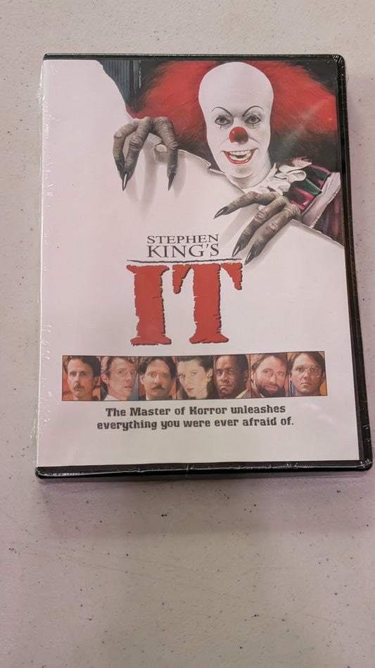 Stephen King's It (DVD, 1990) Tim Curry John Ritter Tim Reid clown Pennywise