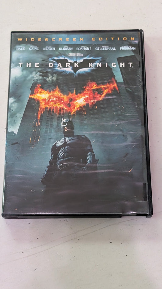THE DARK KNIGHT (2008, DVD) Christian Bale  Heath Ledger