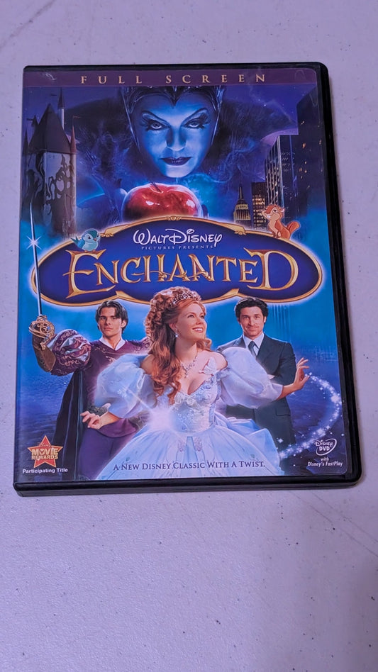 Enchanted SUSAN SARANDON PATRICK DEMPSEY Walt Disney Full Screen DVD
