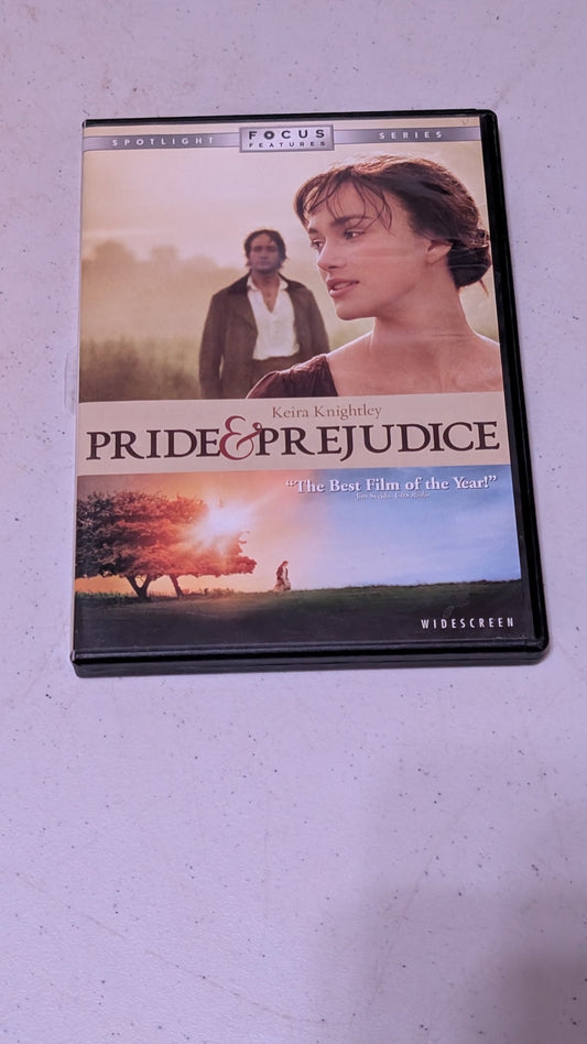 Pride & Prejudice 2005 PG movie, DVD Keira Knightley, D Sutherland, J Dench
