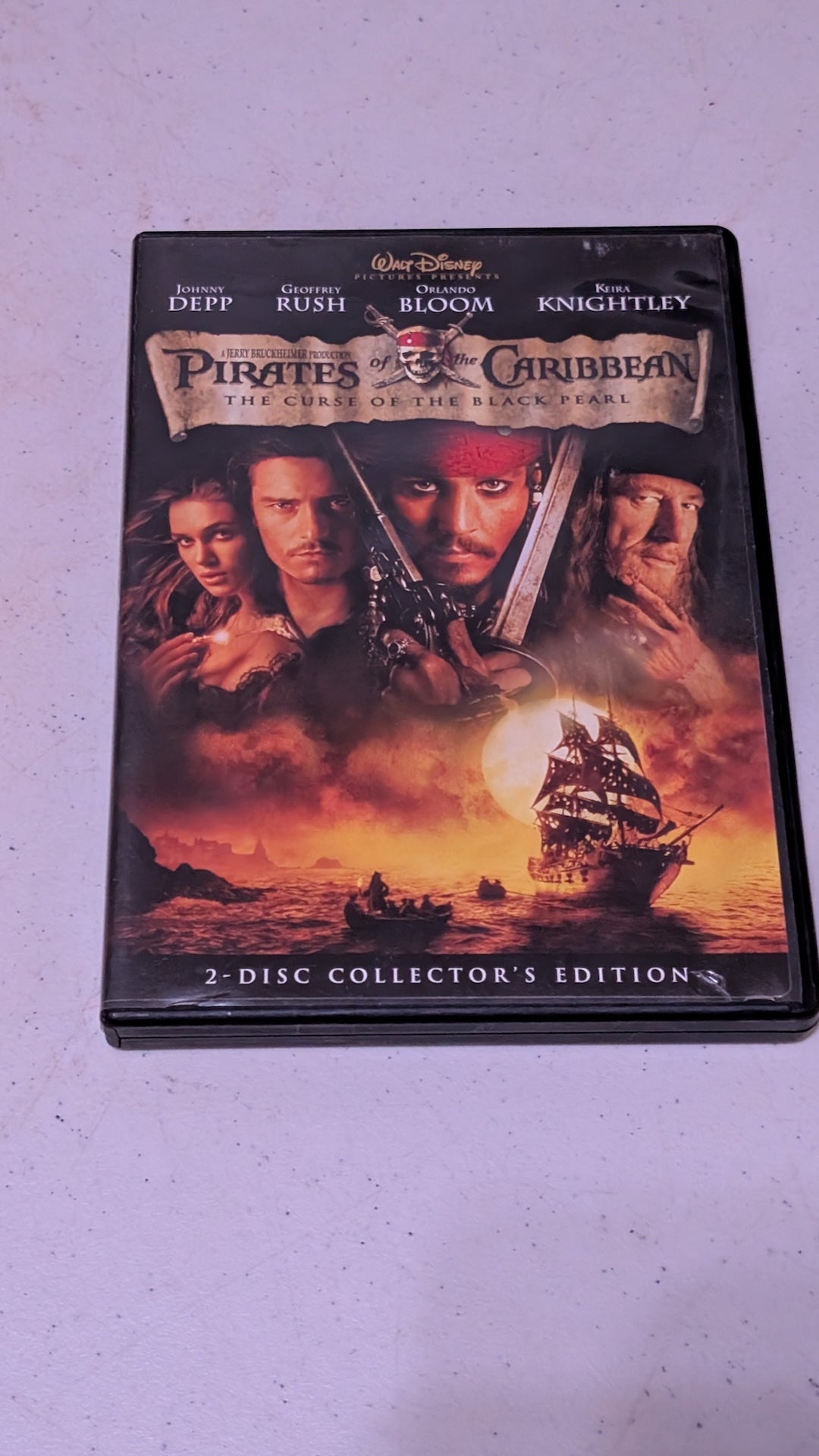 Pirates of the Caribbean: The Curse of the Black Pearl (DVD, 2003)