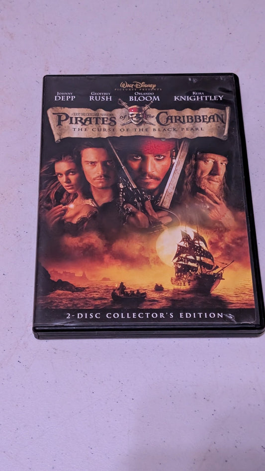 Pirates of the Caribbean: The Curse of the Black Pearl (DVD, 2003)
