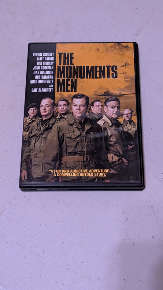 The Monuments Men (2014) DVD George Clooney Matt Damon Bill Murray Cate Blanchett