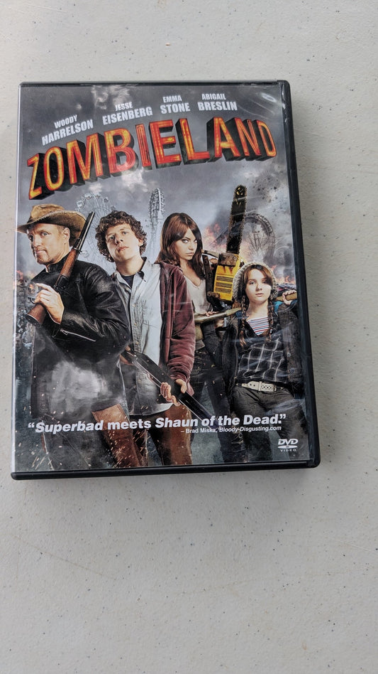Zombieland - DVD Woody Harrelson Emma Stone Apocalyptic Movie