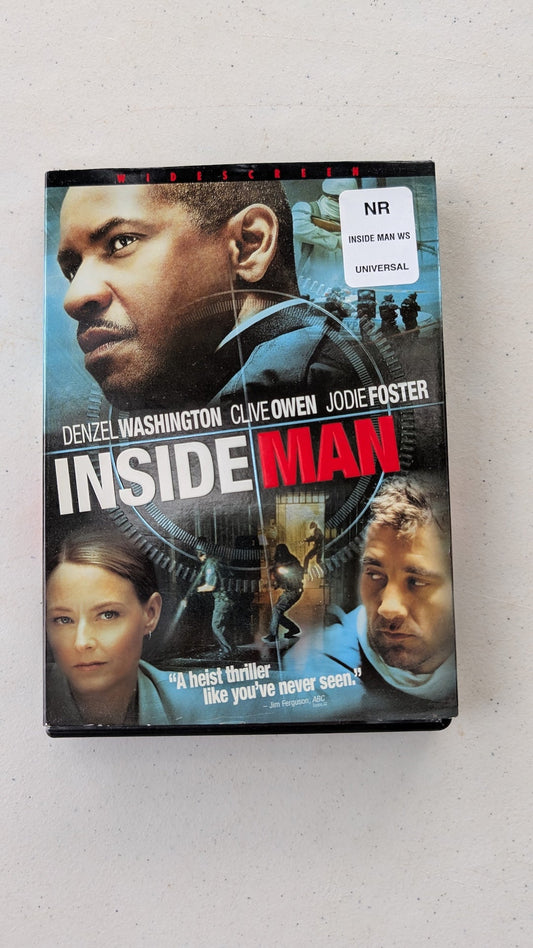 Inside Man (Widescreen Edition) DVD Denzel Washington Clive Owens Jodie Foster