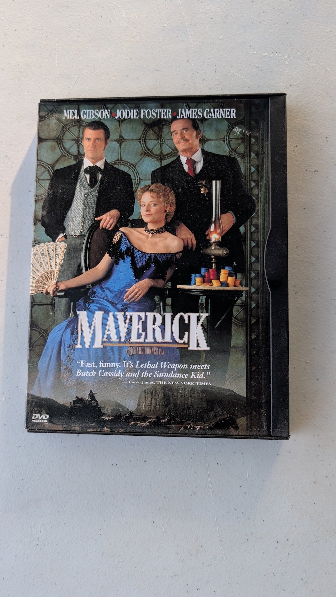 Maverick (DVD, 1994) Mel Gibson Jodie Foster James Garner Western