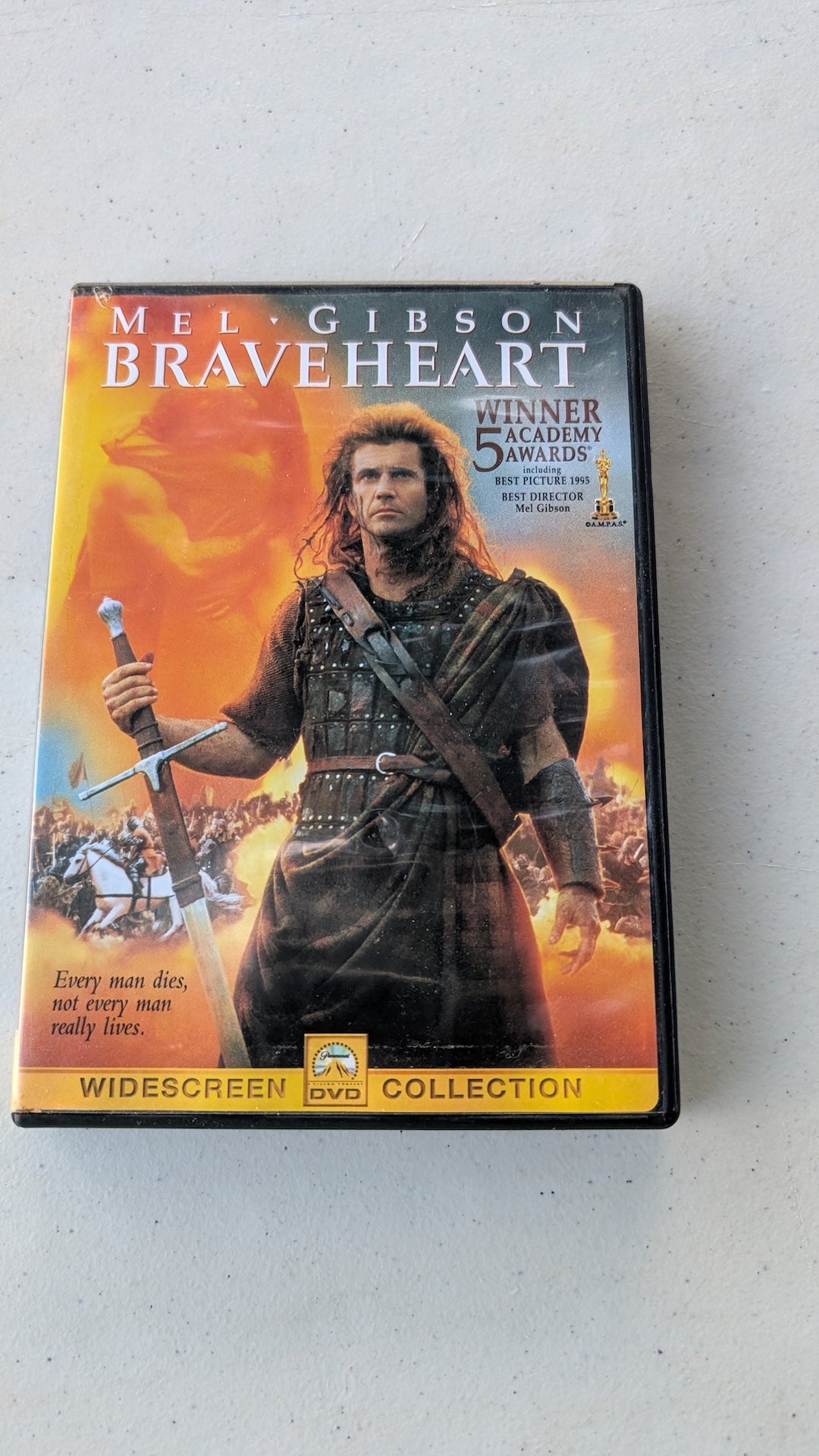 Braveheart (1995) DVD Mel Gibson, Sophie Marceau, Patrick McGoohan, Angus