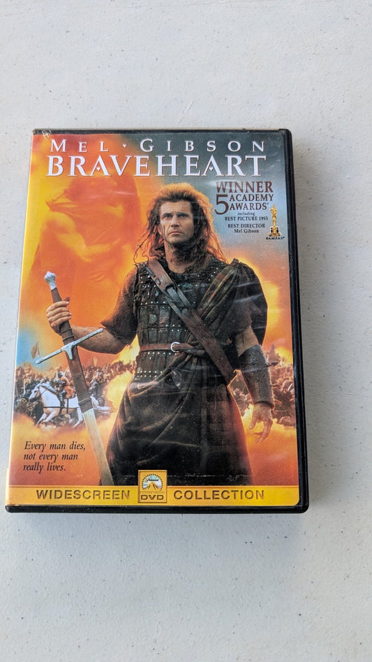 Braveheart (1995) DVD Mel Gibson, Sophie Marceau, Patrick McGoohan, Angus