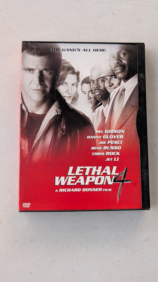 Lethal Weapon 4 (DVD, 1998) Danny Glover. Mel Gibson. Joe Pesci. Jet Li.