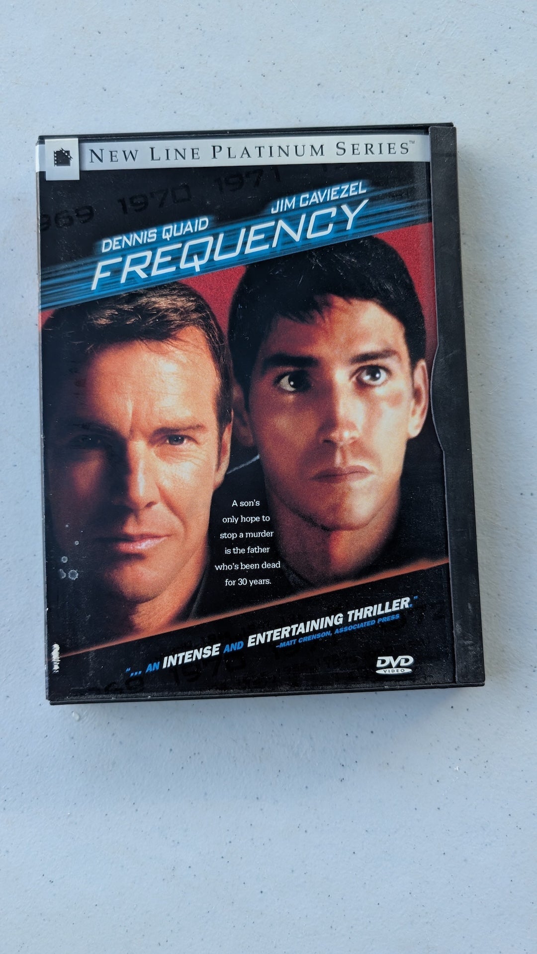 Frequency (DVD, 2000, Platinum Series) Dennis Quaid & Jim Caviezel
