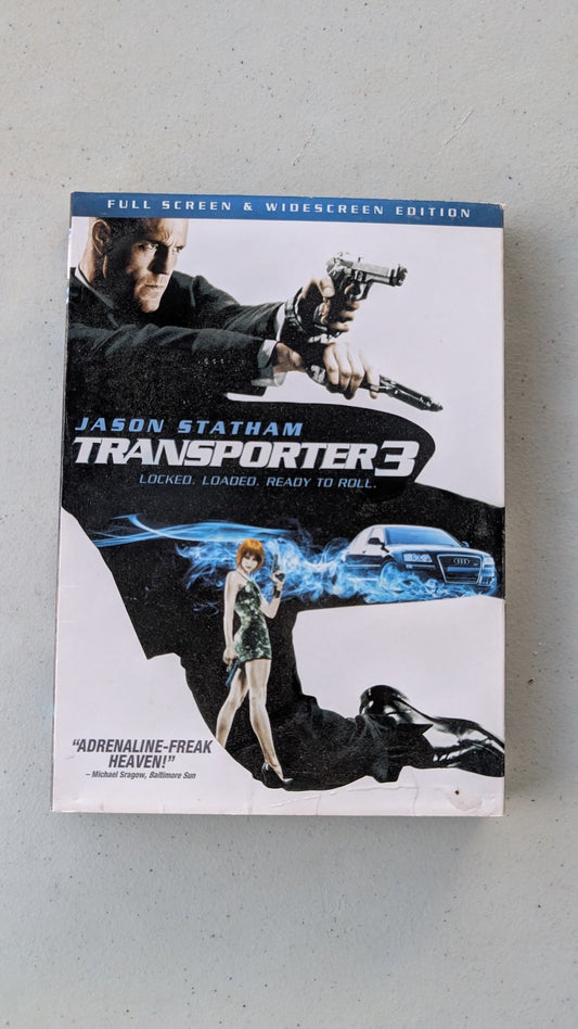 Transporter 3 DVD 2008 Movie Jason Statham Natalya Rudakova FranÃ§ois BerlÃ©and