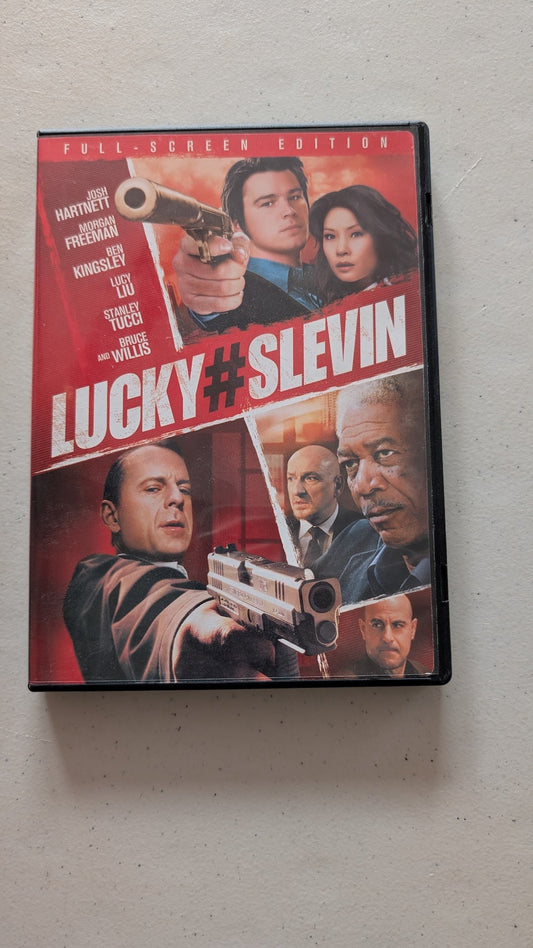 Lucky Number Slevin (DVD, 2006, R) Josh Hartnett, Morgan Freeman, Ben Kingsley, Lucy Liu, Stanley Tucci, Bruce Willis