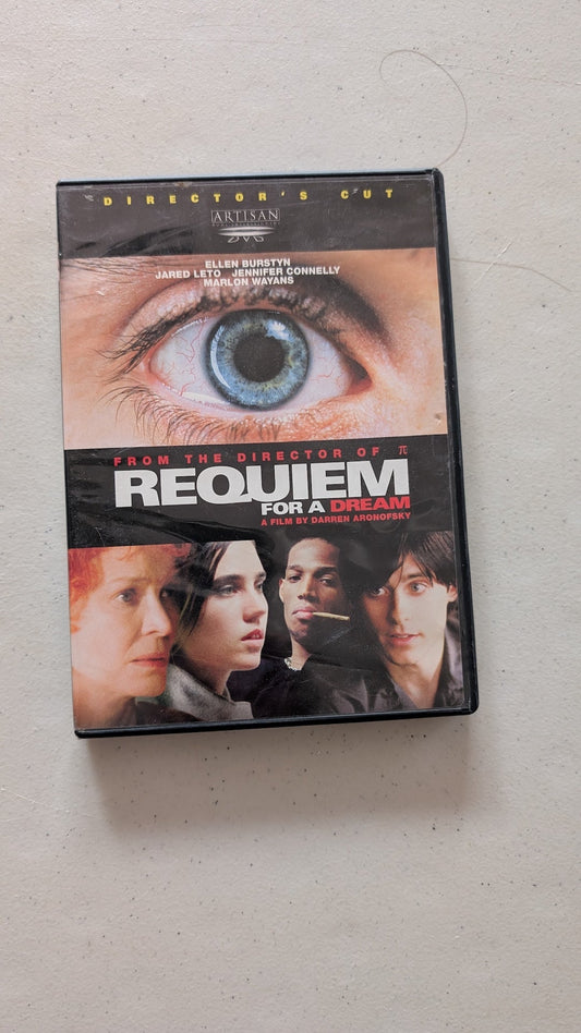 Requiem for a Dream (DVD, 2000, Unrated) Ellen Burstyn, Jared Leto, Jennifer Connelly, Marlon Wayans