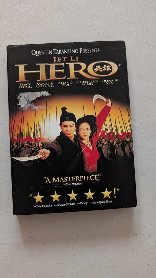 Hero (DVD, 2002, PG-13) Jet Li, Tony Leung, Maggie Cheung, Zhang Ziyi, Chen Daoming, Donnie Yen