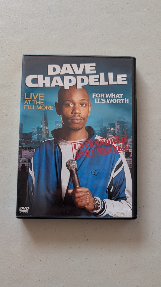 Dave Chappelle: For What It's Worth (DVD, 2004, Uncensored and Unrated) Dave Chappelle