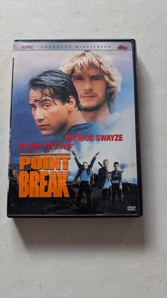 Point Break (DVD, 1991, R) Keanu Reeves, Patrick Swayze