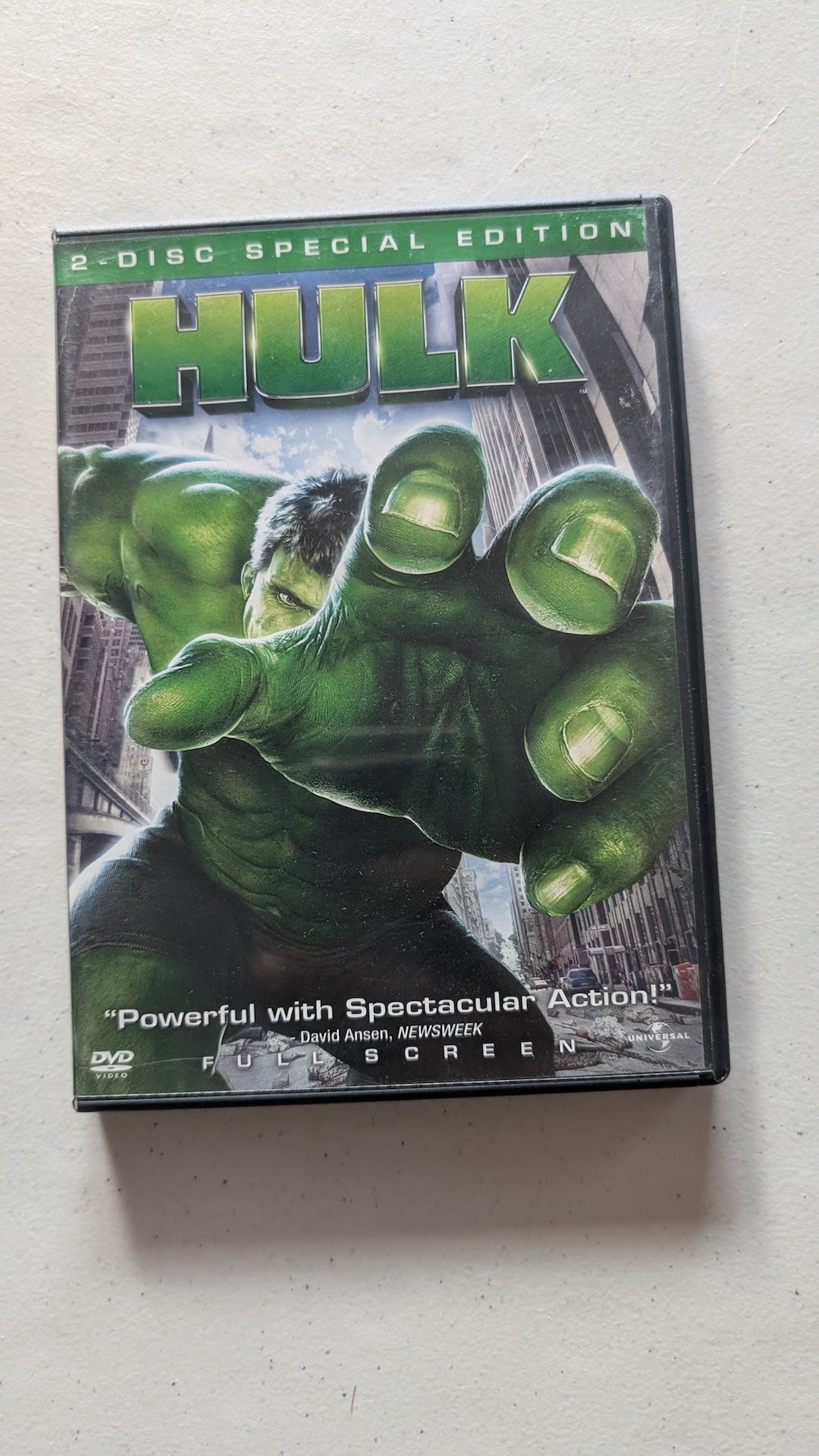 Hulk (DVD, 2003, PG-13) Eric Bana, Jennifer Connelly, Sam Elliott