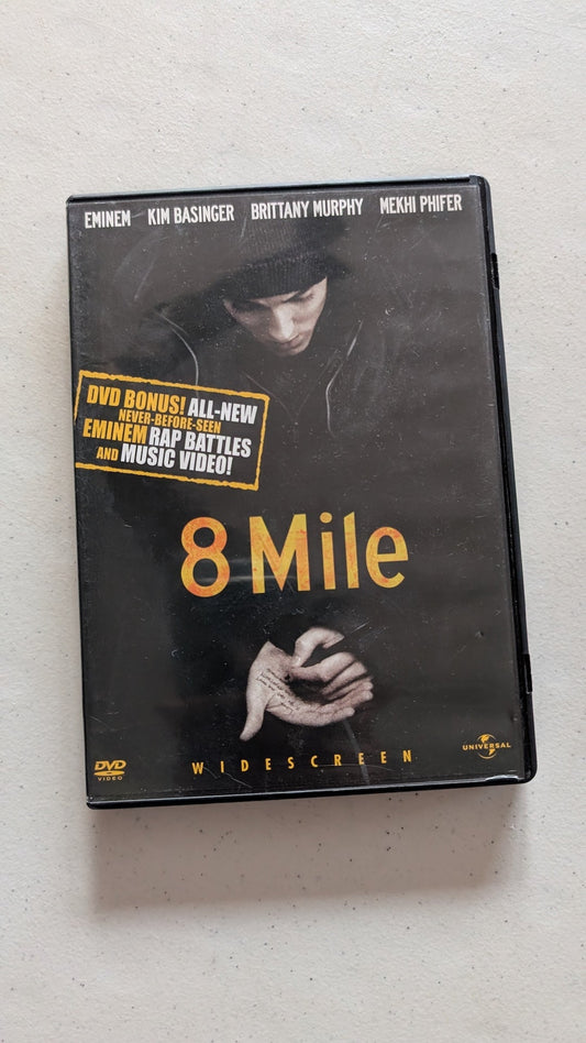 8 Mile (DVD, 2002, R) Eminem, Kim Basinger, Brittany Murphy, Mekhi Phifer