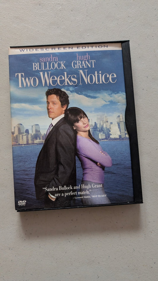 Two Weeks Notice (DVD, 2002, PG-13) Sandra Bullock, Hugh Grant