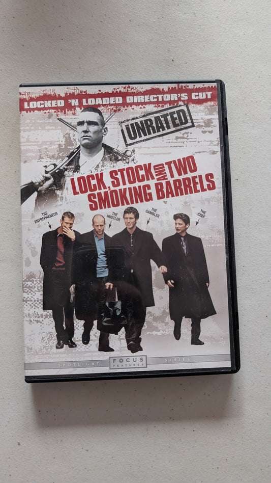 Lock, Stock and Two Smoking Barrels (DVD, 1998, Unrated) Jason Flemyng, Dexter Fletcher, Nick Moran, Jason Statham, Steven Mackintosh, Vinnie Jones