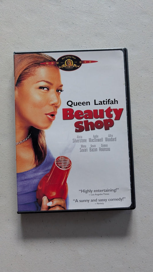 Beauty Shop (DVD, 2005, PG-13) Queen Latifah, Alicia Silverstone, Andie MacDowell, Alfre Woodard, Mena Suvari, Kevin Bacon, Djimon Hounsou