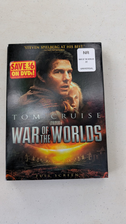 War of the Worlds (DVD, 2005, PG-13) Tom Cruise, Dakota Fanning, Justin Chatwin