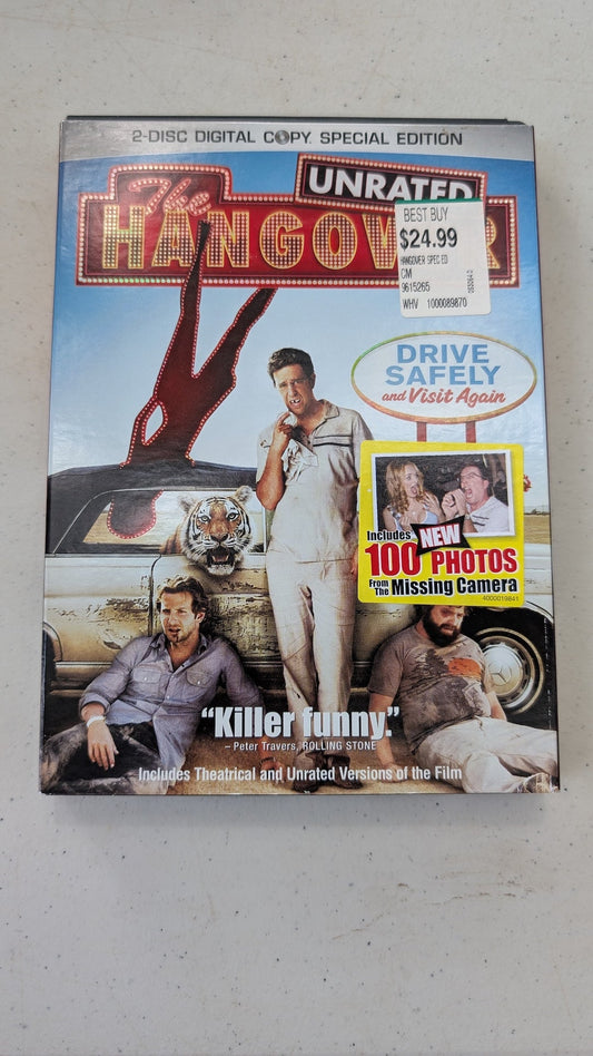 The Hangover (DVD, 2009, R) Bradley Cooper, Ed Helms, Zach Galifianakis