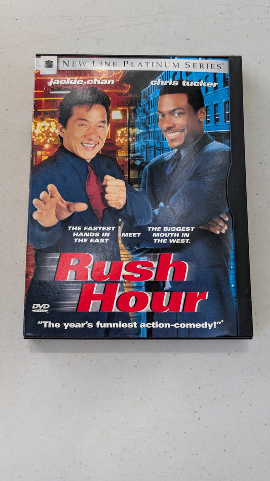 Rush Hour (DVD, 1998, PG-13) Jackie Chan, Chris Tucker, Tom Wilkinson