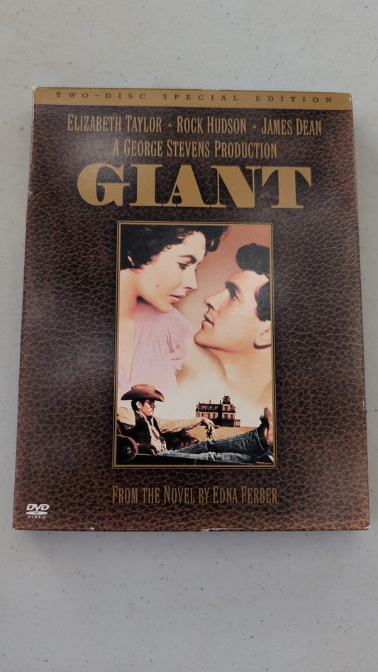Giant (DVD (Two-Disc Special Edition), 1956, G) Elizabeth Taylor, Rock Hudson, James Dean