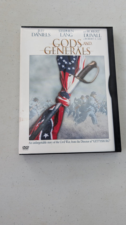 Gods and Generals (DVD, 2003, PG-13) Jeff Daniels, Stephen Lang, Robert Duvall