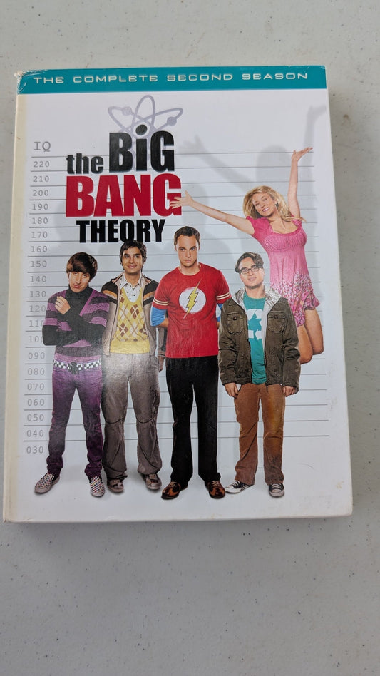The Big Bang Theory: The Complete Second Season (DVD, 2008-2009, TV-PG) Johnny Galecki, Jim Parsons, Kaley Cuoco