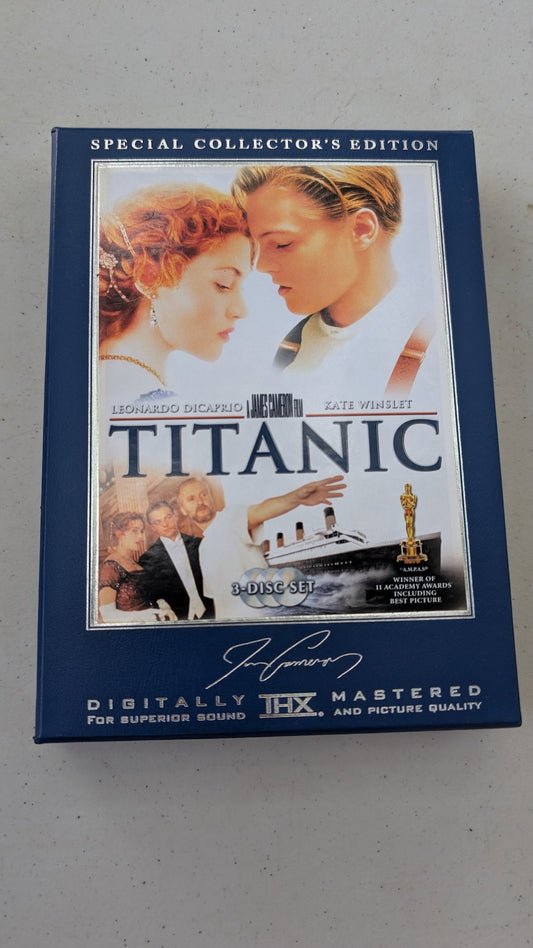 Titanic (DVD (3-Disc Set), 1997, PG-13) Leonardo DiCaprio, Kate Winslet