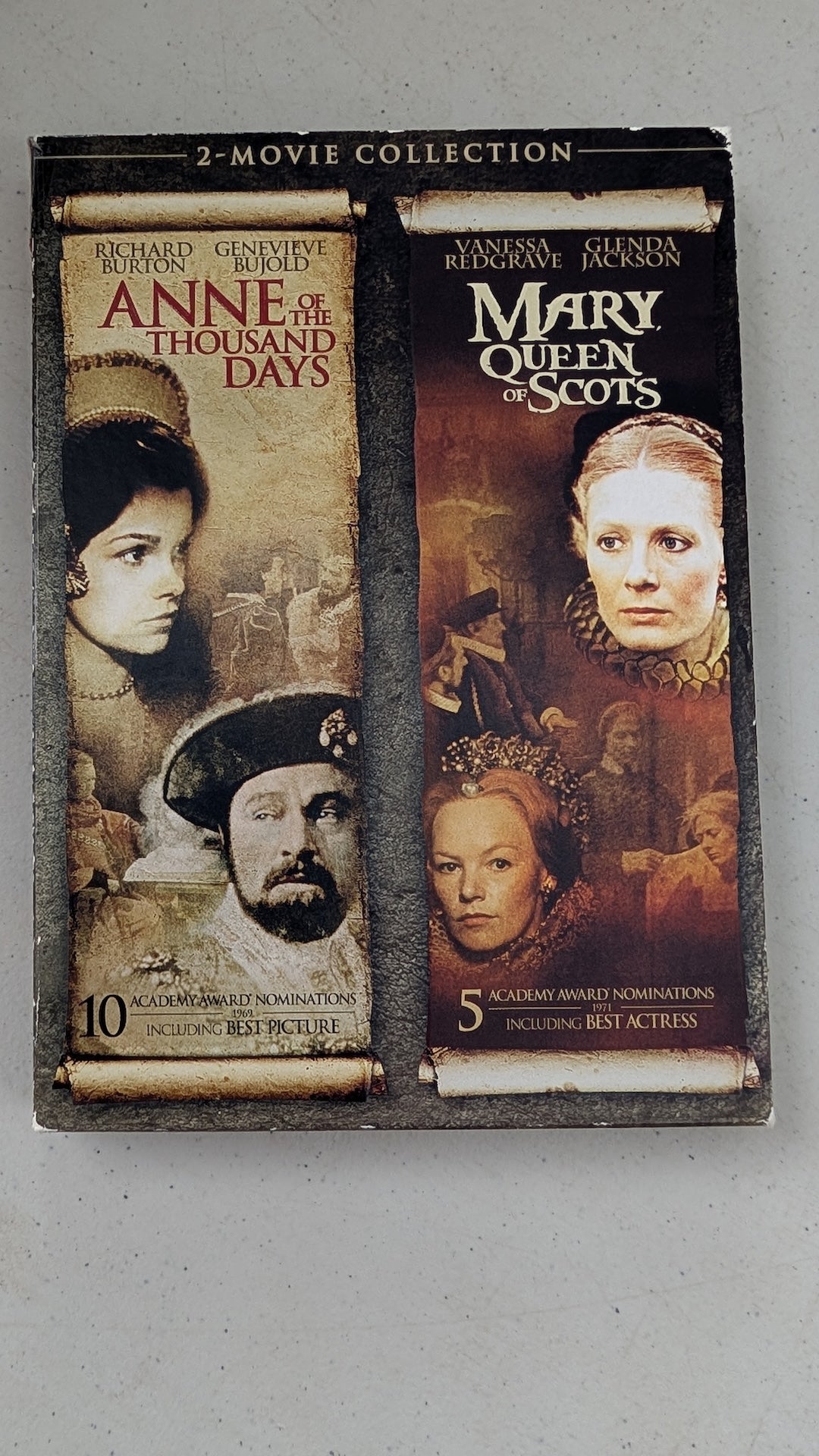 Anne of the Thousand Days / Mary, Queen of Scots (DVD, 1969 / 1971, PG / PG-13) Richard Burton, GeneviÃÂ¨ve Bujold; Vanessa Redgrave, Glenda Jackson