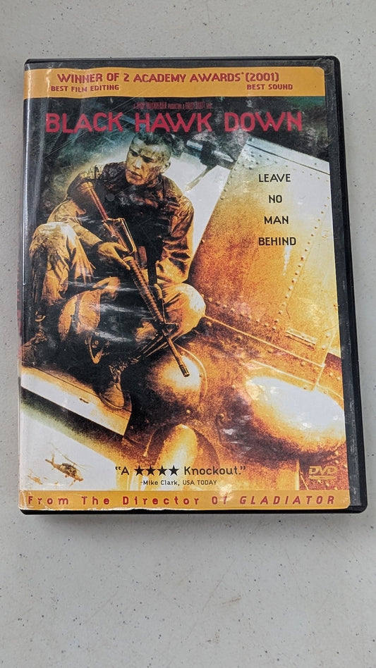 Black Hawk Down (DVD, 2001, R) Josh Hartnett, Ewan McGregor, Tom Sizemore