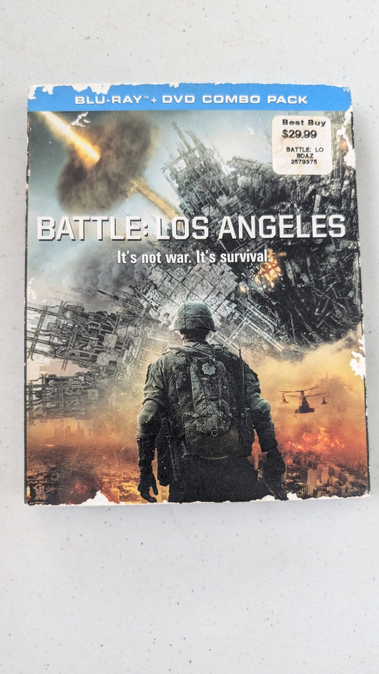Battle: Los Angeles (Blu-ray + DVD Combo Pack, 2011, PG-13) Aaron Eckhart, Michelle Rodriguez, Ramon Rodriguez
