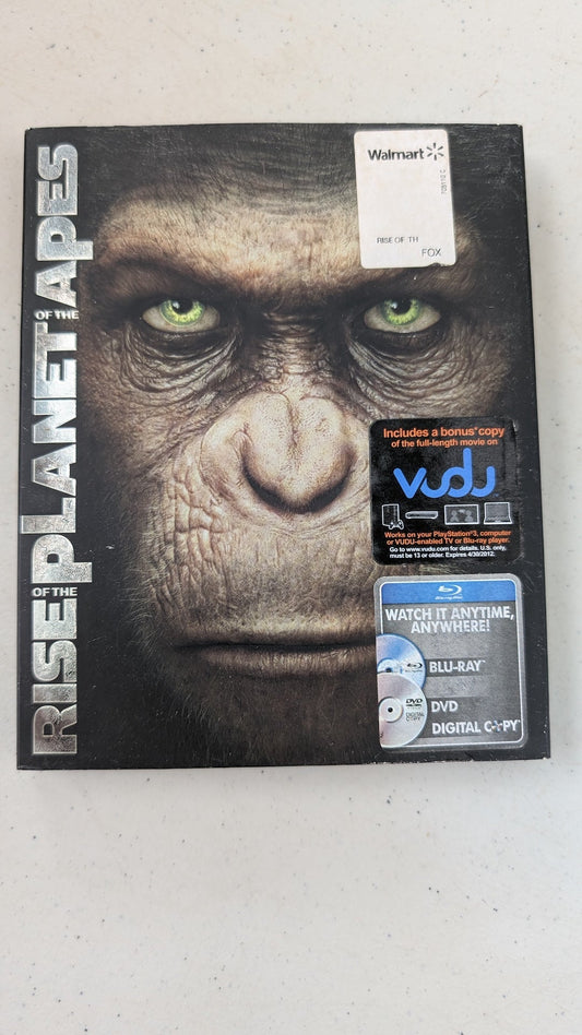 Rise of the Planet of the Apes (Blu-ray + DVD + Digital Copy, 2011, PG-13) James Franco, Andy Serkis, Freida Pinto