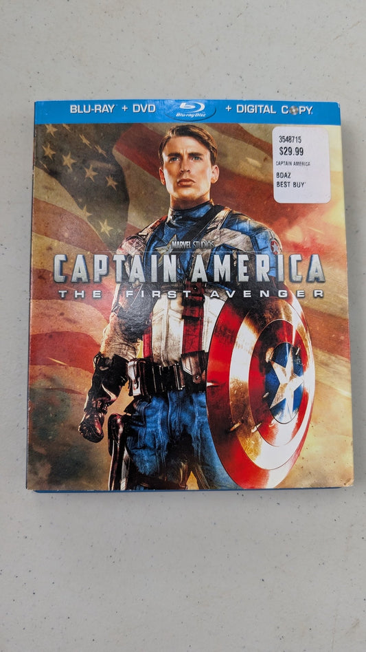 Captain America: The First Avenger (Blu-ray + DVD + Digital Copy, 2011, PG-13) Chris Evans, Hayley Atwell, Hugo Weaving
