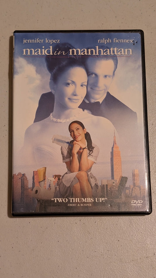 Maid in Manhattan (DVD, 2002, PG-13) Jennifer Lopez, Ralph Fiennes, Natasha Richardson