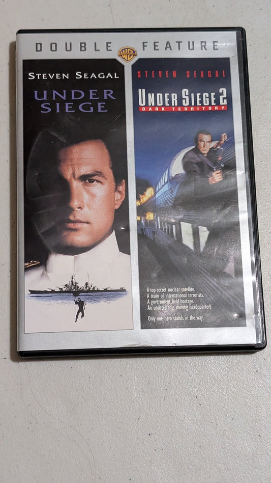 Under Siege / Under Siege 2: Dark Territory (DVD, 1992 / 1995, R / R) Steven Seagal, Tommy Lee Jones, Gary Busey / Steven Seagal, Eric Bogosian, Katherine Heigl