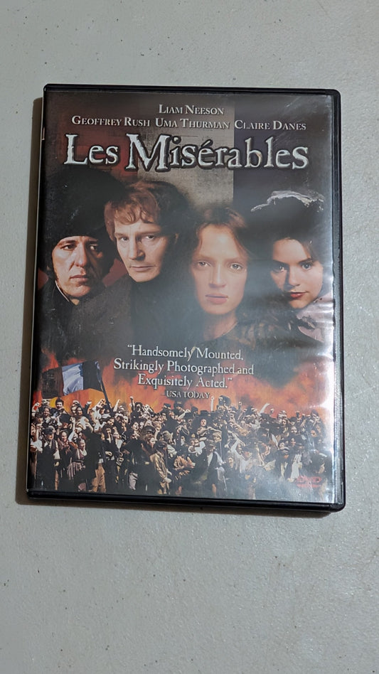Les Misérables (DVD, 1998, PG-13) Liam Neeson, Geoffrey Rush, Uma Thurman