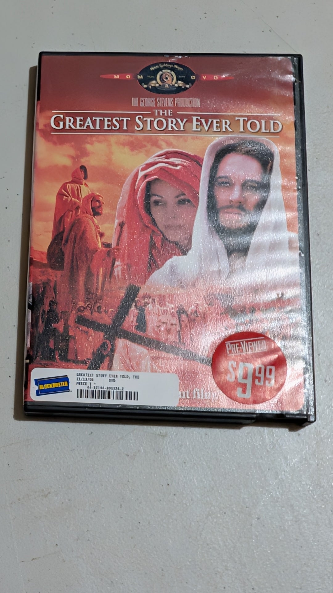 The Greatest Story Ever Told (DVD, 1965, G) Max von Sydow, Dorothy McGuire, Charlton Heston