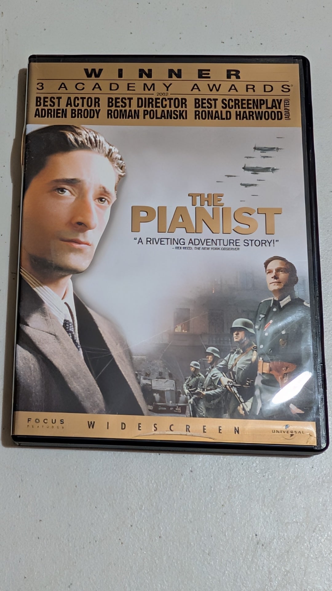 The Pianist (DVD, 2002, R) Adrien Brody, Thomas Kretschmann, Frank Finlay